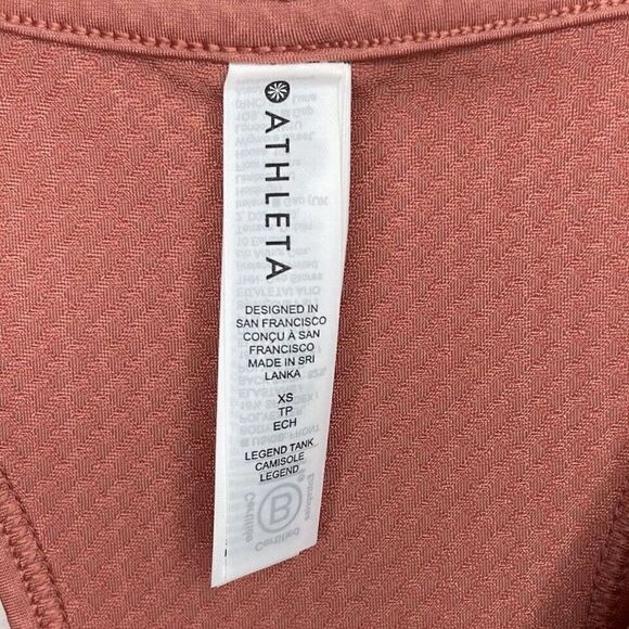ATHLETA x Allyson Felix Womens Legend Tank NEW Sz XS Racerback Top Muted Red - Picture 12 of 15